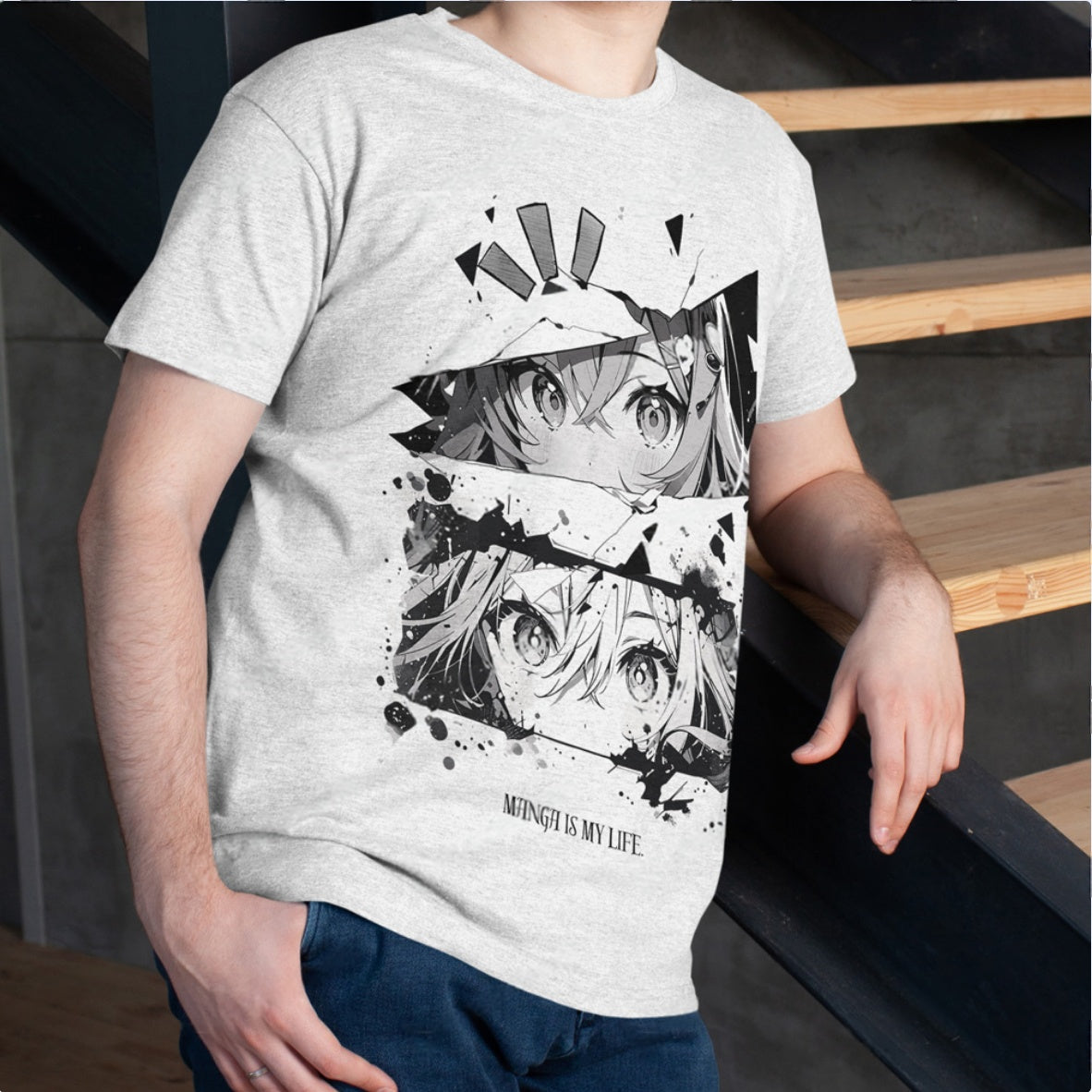 Grayscale Manga T-Shirt